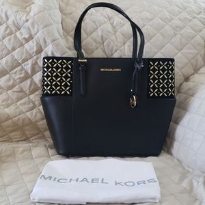 NWOT  Michael Kors Jet Set Travel Embellished Tote